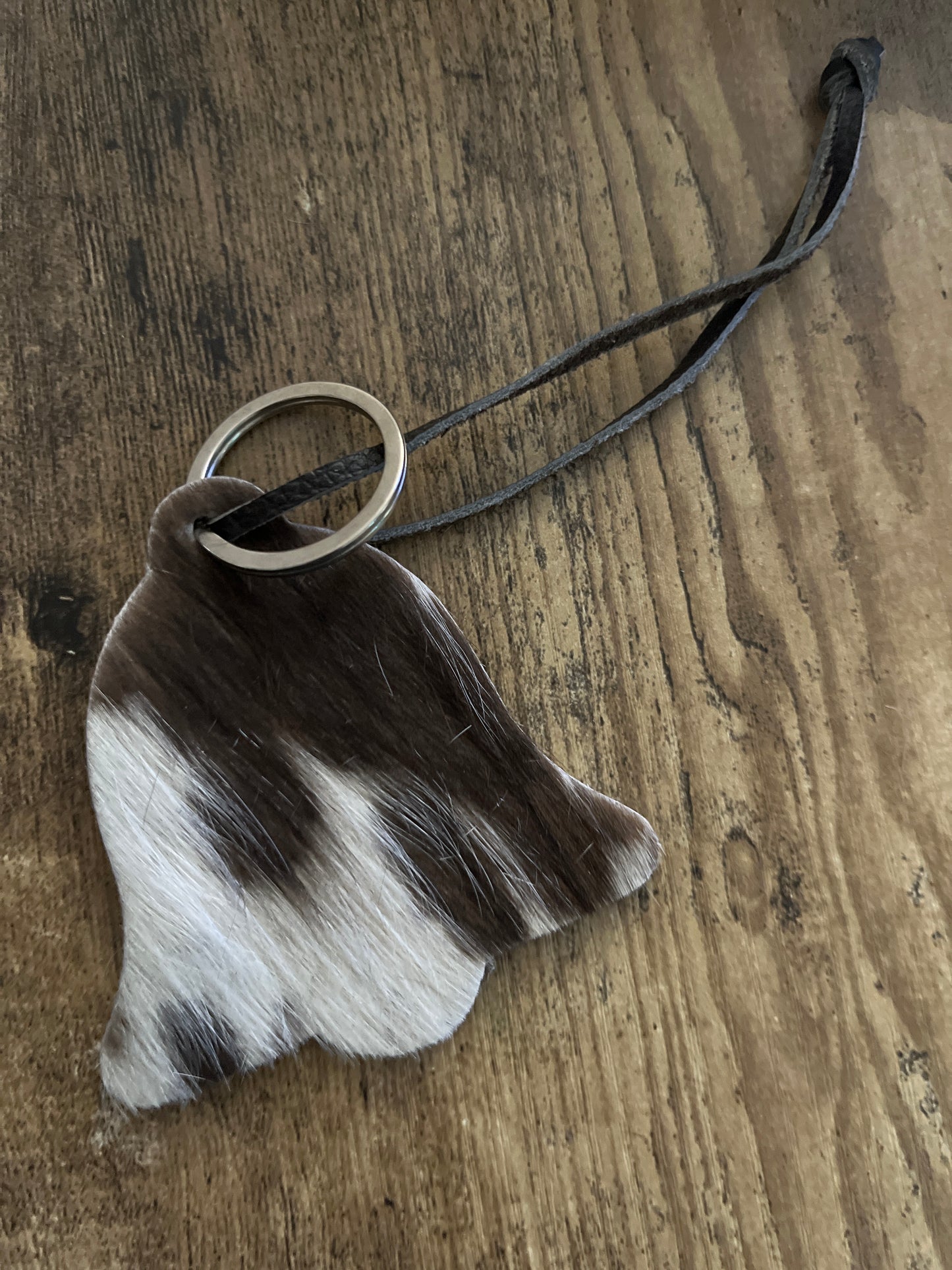Cowhide keychains/ornaments