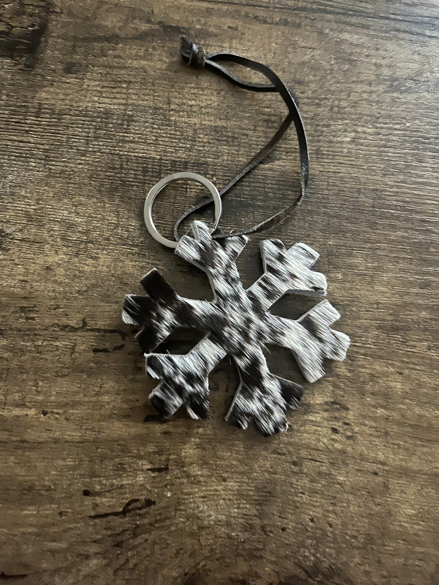 Cowhide keychains/ornaments