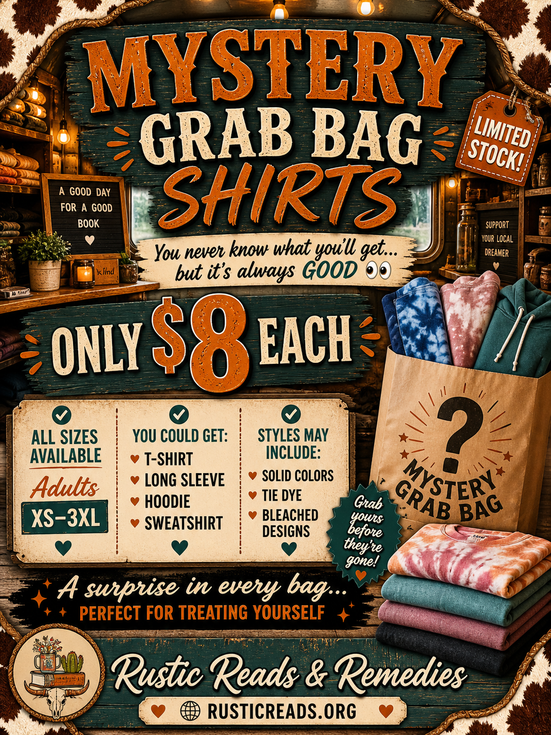 Mystery grab bag shirts